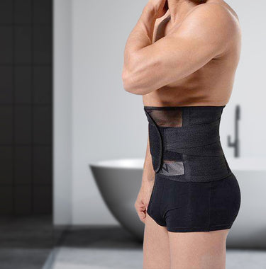 Promotional banner for Corsé con cinturón adelgazante moldeador de cuerpo transpirable para hombres product