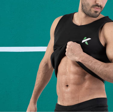 Promotional banner for The Kewlioo Sauna Vest product