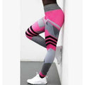 Buy the High Elastic Push Up Pants Fitness Legging / Red / S. Shop Leggings Online - Kewlioo color_red