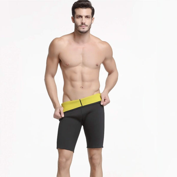 Pantalones cortos de sauna de neopreno para adelgazar para hombrephoto #1