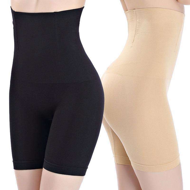 Women High Waist Tummy Tuck Waist Shaping Panties Breathable Body