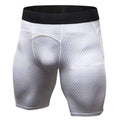 Buy the Men's Compression Muscle Gym Shorts / White / S. Shop Training Shorts Online - Kewlioo color_white