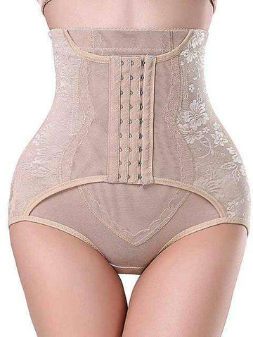 Buy the Plus Size High Waist Trainer Tummy Control Shaper / Beige / S. Shop Shaper Online - Kewlioo color_beige