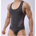Buy the High Cut Wrestling Singlets / Gray / S. Shop Shapers Online - Kewlioo color_gray