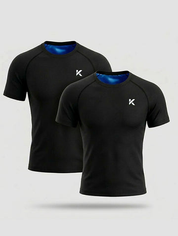 Men's Sauna Shirt 2-pack Black