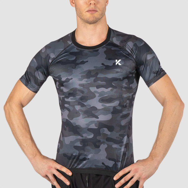 Pack de 2 T-shirts Sudation Homme Noir & Gris Camouflage photo #12