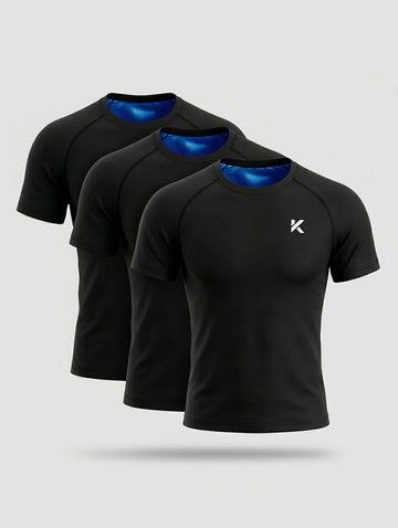 Men's Sauna Shirt 3-Pack Black