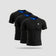 Pack de 3 T-shirts Sudation Homme Noire