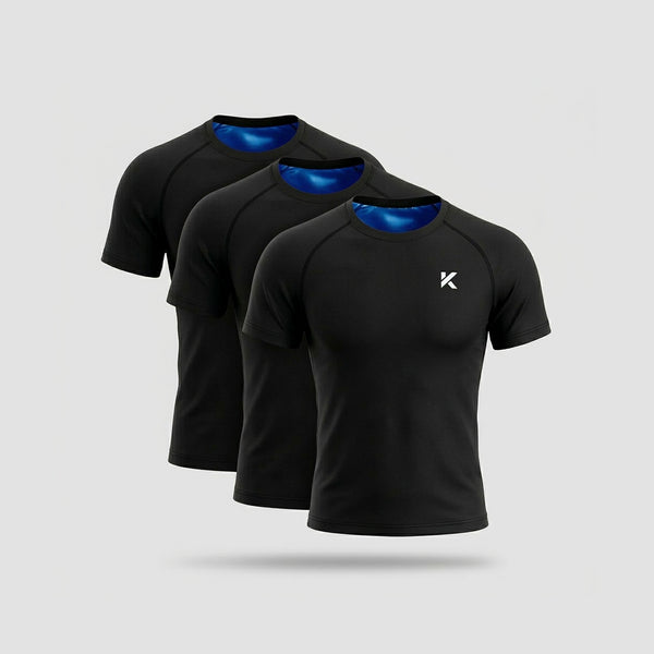 Pack de 3 T-shirts Sudation Homme Noirephoto #1