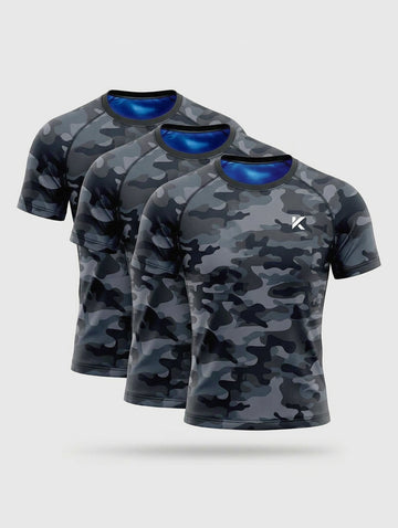 Men's Sauna Shirt 3-pack Gray Camo