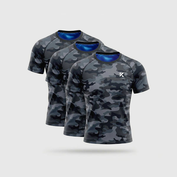 Pack de 3 T-shirts Sudation Homme  Gris Camouflagephoto #1