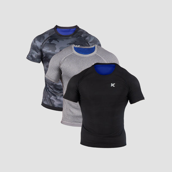 Conjunto de 3 Camisetas Sauna para Hombre de Varios Colores photo #1