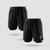 Men's Athletic Heat Trapping Sauna Shorts 2-pack Black
