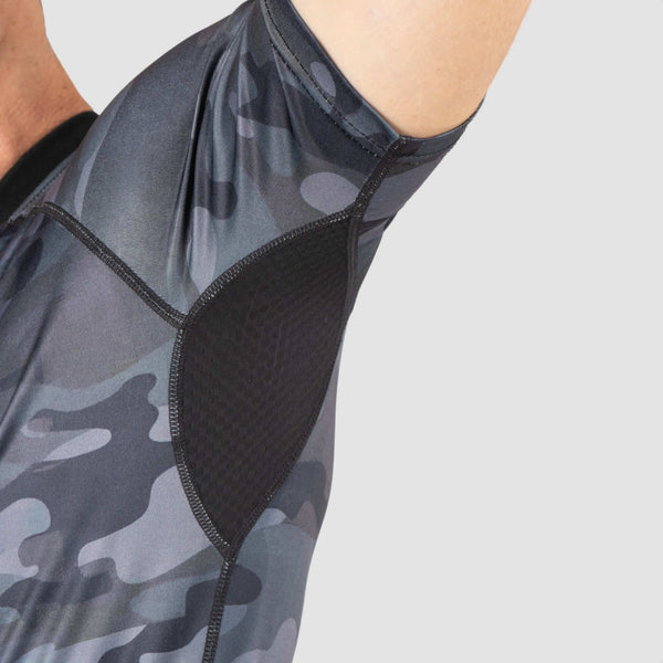 Pack de 2 T-shirts Sudation Homme Noir & Gris Camouflage photo #11