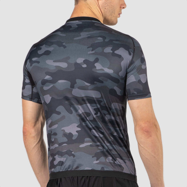 Conjunto de 2 Camisetas Sauna para Hombre - Negro y Gris Camuflaje photo #10