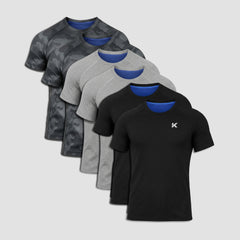 Black, Gray Camo, Heather Gray