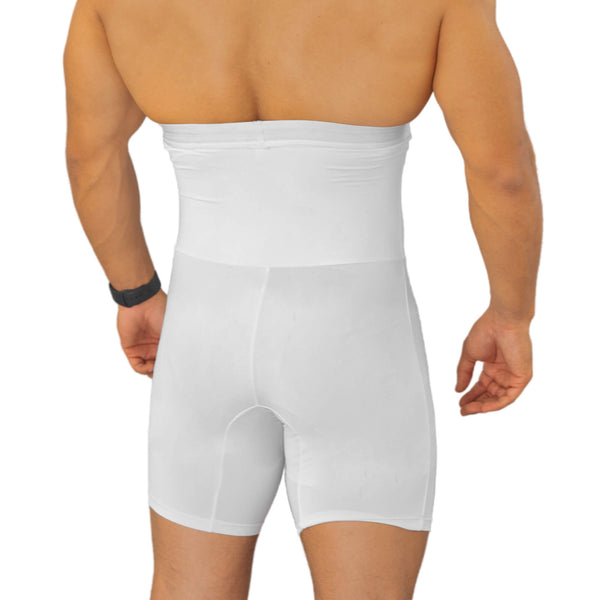 Pantalones cortos de compresión con faja para hombres, Paquete de 3, Color Blancophoto #5