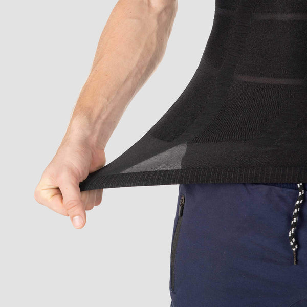 Chaleco Reductor para Hombre, Faja Invisible para el Abdomen, Paquete de 2, Color Negrophoto #3