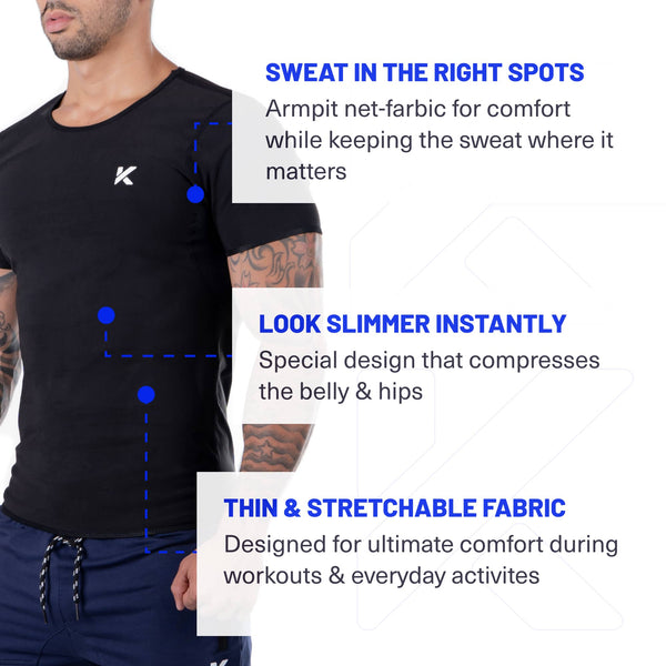 Pack de 2 T-shirts Sudation Homme Noir photo #7