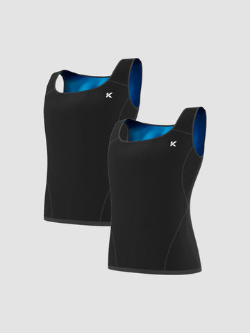 Pack de 2 Gilets Sudation Homme Noir