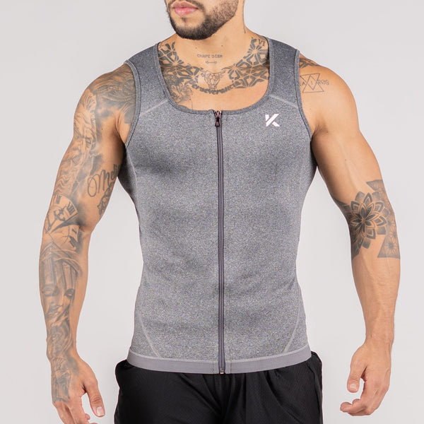 Men's Zipper Heat Trapping Sweat Vestphoto #15