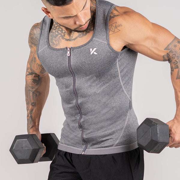 Men's Zipper Heat Trapping Sweat Vestphoto #20