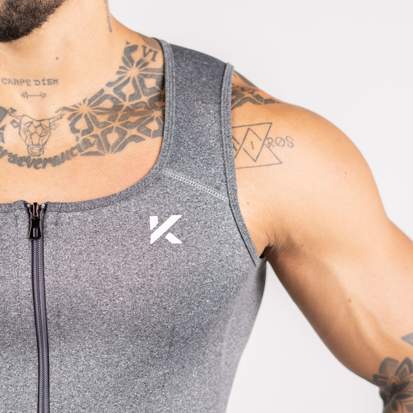 Men's Zipper Heat Trapping Sweat Vestphoto #21