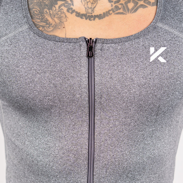 Men's Zipper Heat Trapping Sweat Vestphoto #22