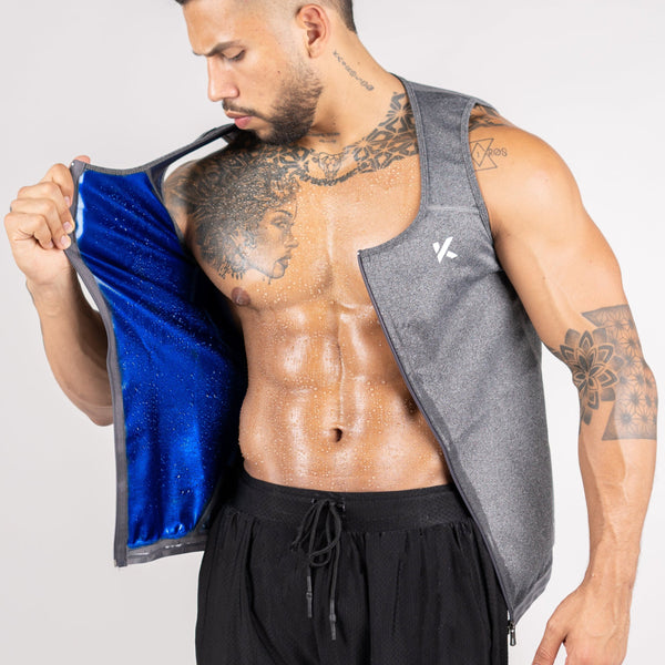 Men's Zipper Heat Trapping Sweat Vestphoto #14
