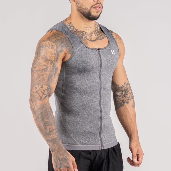 Men's Zipper Heat Trapping Sweat Vestphoto #18