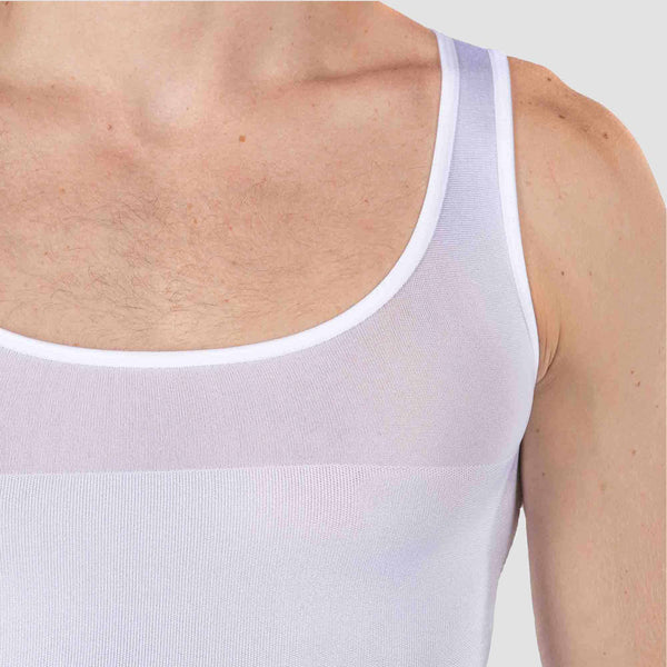 Chaleco Reductor para Hombre, Faja Invisible para el Abdomen, Paquete de 2, Color Blancophoto #12
