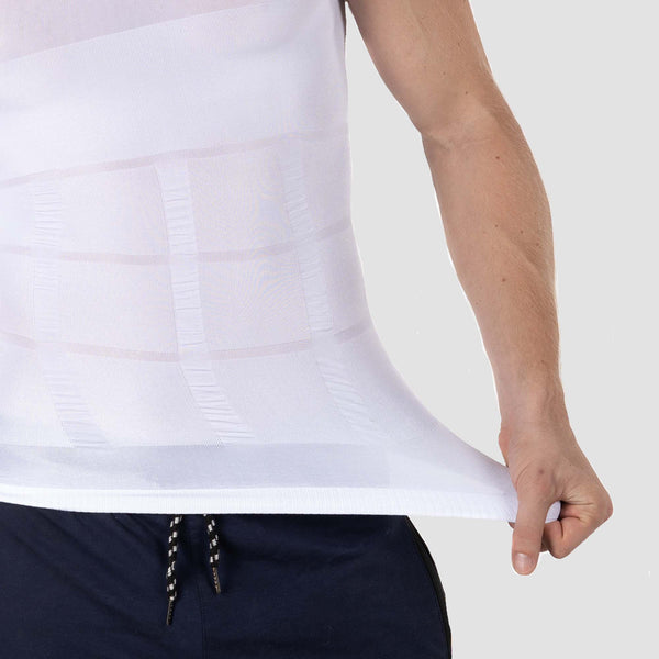 Chaleco Reductor para Hombre, Faja Invisible para el Abdomen, Paquete de 2, Color Blancophoto #3