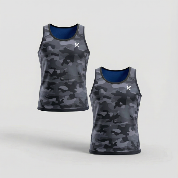 Men's Heat-Trapping Sweat Vest 2-Pack Gray Camophoto #1