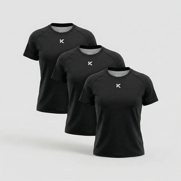 Camiseta Sauna Pro para Mujer 2.0 3-Pack Negrophoto #1