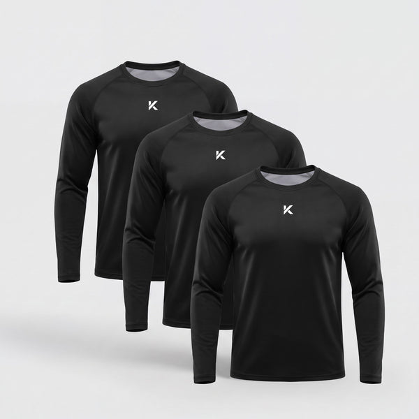 Pro Sauna Long Sleeve Shirt™ 3-Pack Blackphoto #1