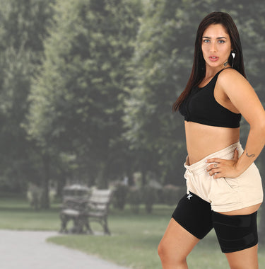Promotional banner for Recortadora de muslos para sauna de neopreno Kewlioo product