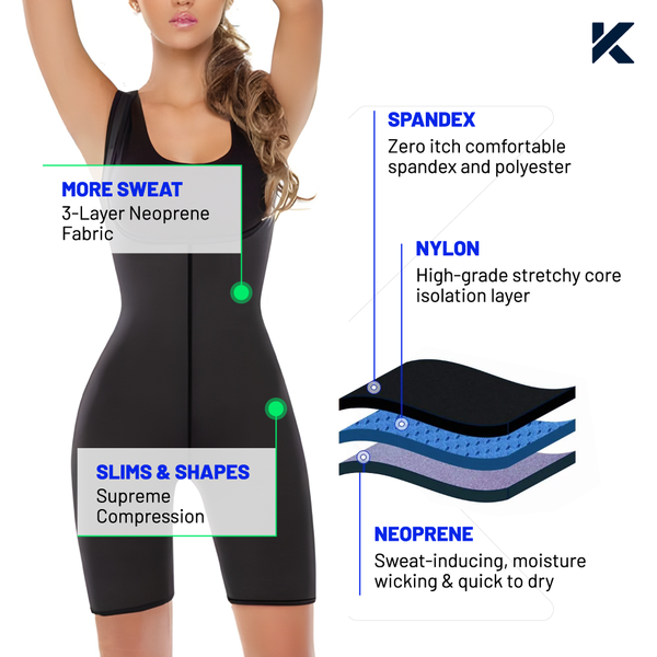 Traje de sauna de neopreno para adelgazar para mujer photo #5