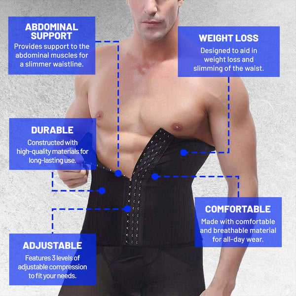 Men's Waist Shaper Belt Weight Loss Corset photo #5