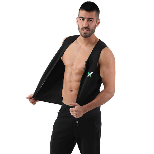 Men's Zipper Neoprene Sauna Vest photo #3