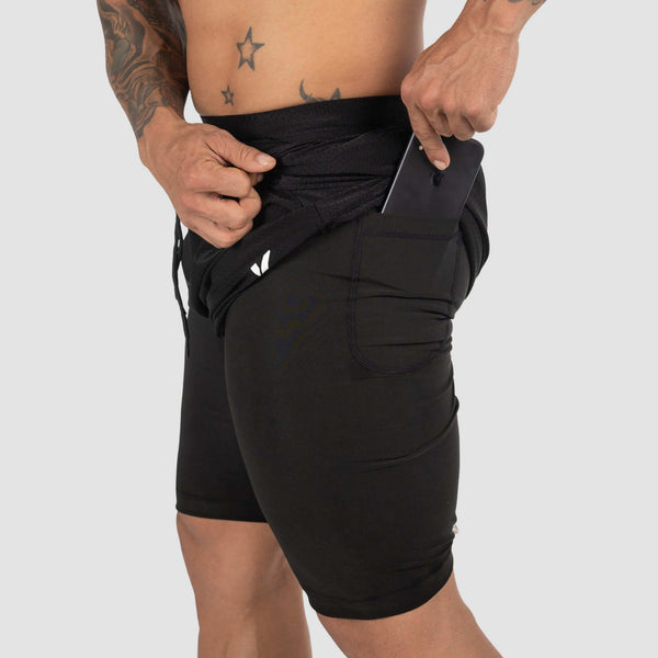 Pantalones cortos deportivos para sauna de retención de calor para hombre photo #7