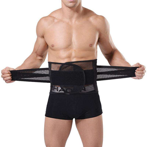 Buy the Men's Breathable Body Shaper Slimming Belt Corset. Shop Shapers Online - Kewlioo color_black