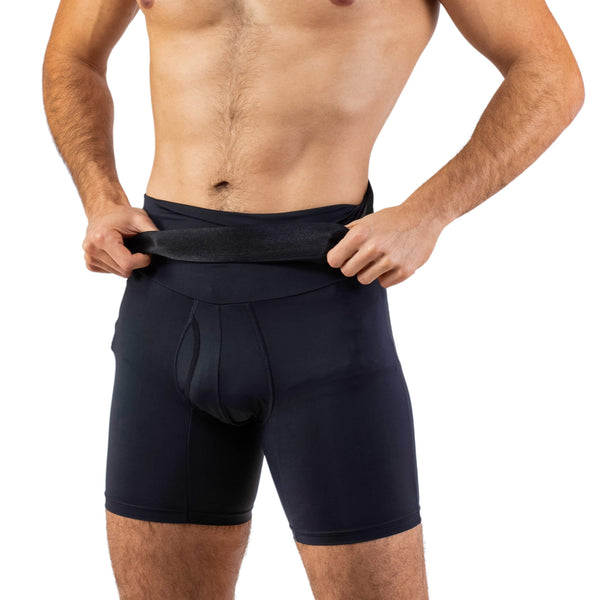 Pantalones cortos de compresión con faja para hombres photo #2