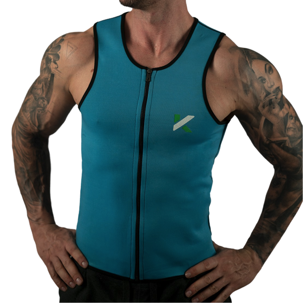 Men's Zipper Neoprene Sauna Vest photo #7