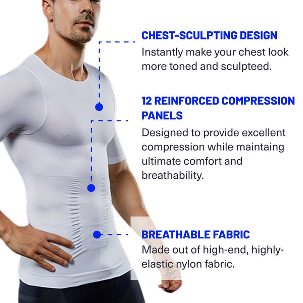 Mens Body Shaper Slimming Shirt photo #7
