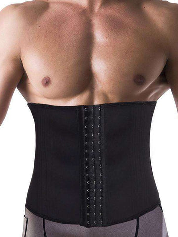 Buy the Mens Waist Shaper Belt Weight Loss Corset. Shop Shapers Online - Kewlioo color_black