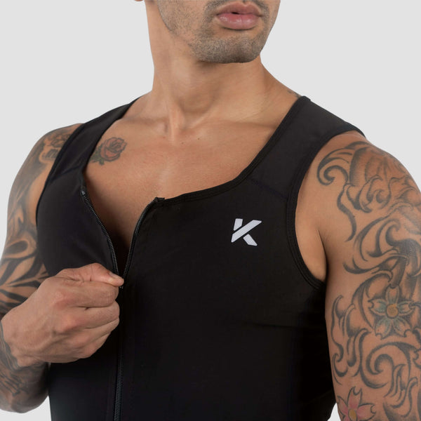 Men's Zipper Heat Trapping Sweat Vestphoto #11
