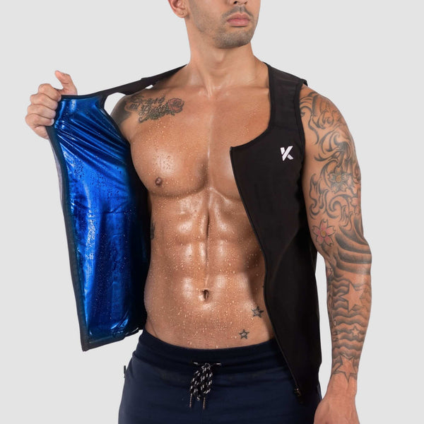 Men's Zipper Heat Trapping Sweat Vestphoto #2