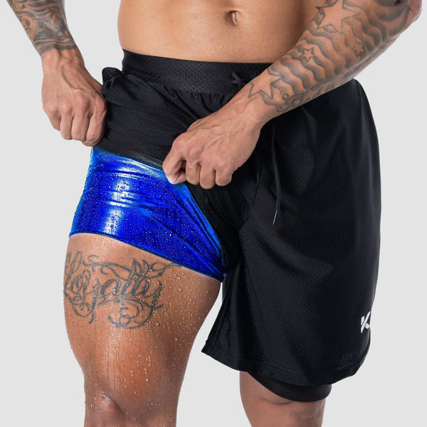 Pantalones cortos deportivos para sauna de retención de calor para hombre photo #1