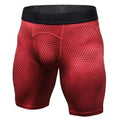 Buy the Men's Compression Muscle Gym Shorts / Red / S. Shop Training Shorts Online - Kewlioo color_red