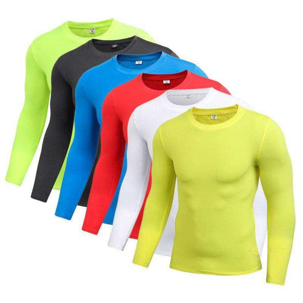 Men's Blank Long Sleeve Compression Top photo #3